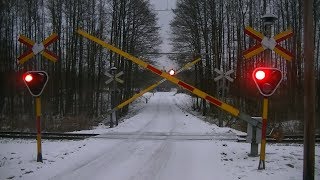 Spoorwegovergang Bjärnum S  Railroad crossing  Järnvägsövergång [upl. by Nnayd597]