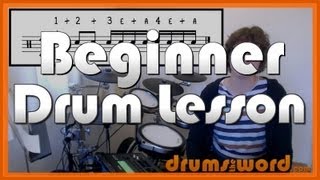 ★ How To Read DRUM Music  Part 1 of 3 ★ Free Video Drum Lesson Drum Notation [upl. by Ainad]