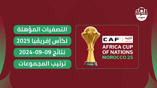 نتائج مباريات اليوم 09092024  ترتيب مجموعات تصفيات كأس أمم أفريقيا 2025 [upl. by Nihs]