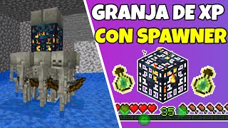 Granja de XP EXPERIENCIA Con Spawner Fácil y Eficiente Para Minecraft Bedrock Y Java 121 [upl. by Cthrine886]