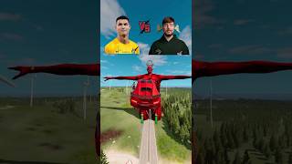 CR7 Team vs Mr Beast Team vs Titan Jump Challenge ⚽️ beamngdrive shorts football mrbeast cr7 [upl. by Rusticus456]