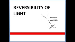 Reversibility of light  Class 10 [upl. by Aneehs]