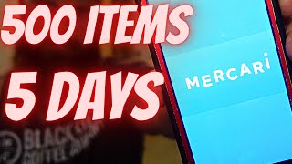 I listed 500 items on Mercari in 5 days AND this is what happened [upl. by Adelina]