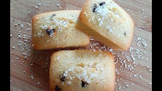 Financiers à la noix de coco 🥥  Coconut financiers [upl. by Anauqes]