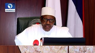 Buhari’s Full Speech On The Suspension Of Justice Onnoghen [upl. by Ysnap989]