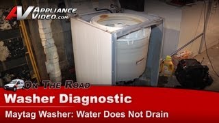 Maytag Washer Repair  Water Does Not Drain  PAV2300AWW [upl. by Kaile772]