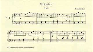 Schubert 8 Ländler D 378 No 5 [upl. by Mastrianni]