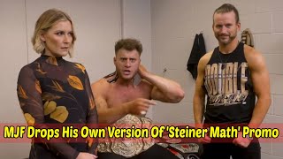 MJF Drops His Own Version Of Steiner Math Promo On Samoa Joe During AEW Dynamite [upl. by Abehs]