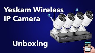 Yeskam Wireless Security Camera System 1080p  UNBOXING [upl. by Nelrah213]