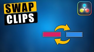 How to SWAP Clips on Timeline in Davinci Resolve [upl. by Adnulahs]