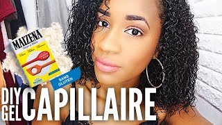 DIY  Gel Capillaire avec la farine de Maïzena Facile  Demo [upl. by Yanad205]