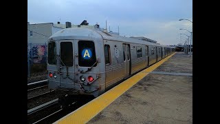 NYC Subway A Train Ride Snippet Onboard R46 Set from Rockaway Park to Euclid Avenue [upl. by Salohci]