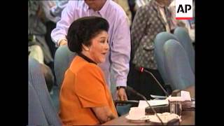 PHILIPPINES IMELDA MARCOS SENATE HEARING [upl. by Mettah744]