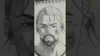 Thorfinn sketch from Vinland saga shorts trending [upl. by Elery495]