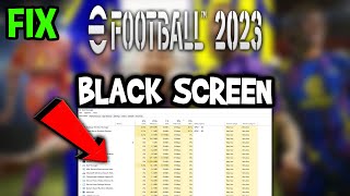 EFootball 2023 – How to Fix Black Screen amp Stuck on Loading Screen [upl. by Nodlew]