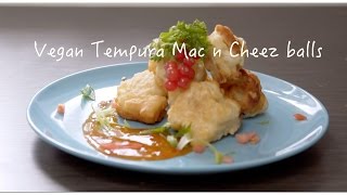 Easy Vegan Mac n Cheese Balls Tempura [upl. by Rika]