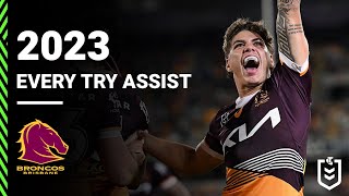 Every Reece Walsh Try Assist  NRL 2023 [upl. by Asetal]