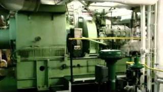 Steam turbine ship engine room tour part 2 [upl. by Spratt41]