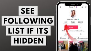 How to See Following List of TikTok Account if its Hidden in 2023 Very Easy [upl. by Zerimar]