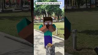 Nếu có chiếc máy này bạn sẽ nghĩ đến ai minecraft minecraftshorts minecraftanimation memes [upl. by Aneeuq]