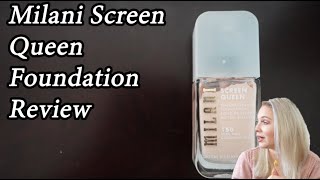 Milani Screen Queen Foundation Review  Will it Last a Full Day [upl. by Channa]