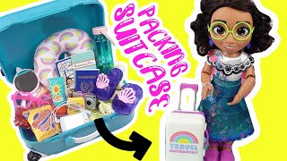 Disney Encanto Mirabel Doll Packs Suitcase for Vacation  Mini Fashion Purse [upl. by Portugal]