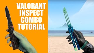 Valorant Inspect Animation Balisong Tutorial Advanced Combo 1 [upl. by Nnaeoj]