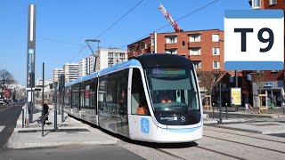 Voyage à bord dun Alstom Citadis 405 de la ligne T9 entre Camille Groult et Verdun Hoche [upl. by Charley]