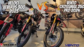 Nueva Vento Crossmax 250 Pro 2024😱 Vs Veloci Xeverus 300 2023🥵  ¿Cuál Comprarías😬 [upl. by Ecydnak454]