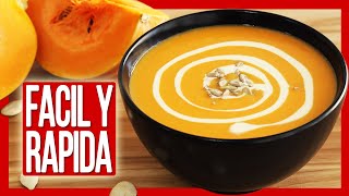 🥣 Mira qué Fácil es Hacer CREMA DE CALABAZA ► Receta con Calabaza [upl. by Aroon]