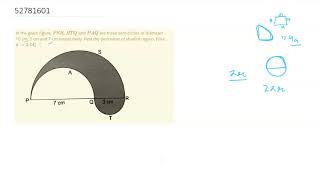 In the given figure PSR RTQ and PAQ are three semicircles of diameter 10 cm 3 cm and [upl. by Anehsak958]