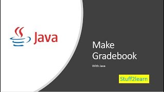 Design a gradebook with Java Complete code Java Project Collection [upl. by Selokcin]