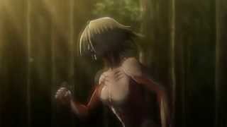 Levi Vs Female Titan  60 FPS [upl. by Barbie884]