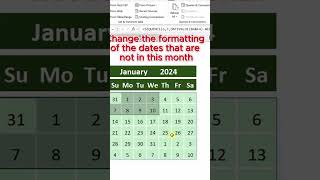 Dynamic Calendar in Excel shorts excel SantechGadgets [upl. by Dnumde]