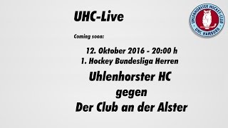 UHCLive  1 Herren Hockey Bundesliga  UHC  Der Club an der Alster 12102016  2015 h [upl. by Niwhsa12]