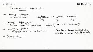 Havo VWO 3 Kenmerken van Chemische reacties [upl. by Eaves]