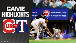 Cubs vs Rangers Game Highlights 32824  MLB Highlights [upl. by Goodman]