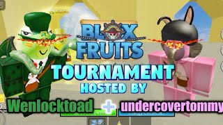 Blox Fruits TOURNAMENT hosted by WENLOCKTOAD amp TOMMY Roblox [upl. by Arley]