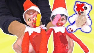 How to Get a Zombie Elf on the Shelf  We got a Girl Zombie Elf  DavidsTV [upl. by Zipnick]