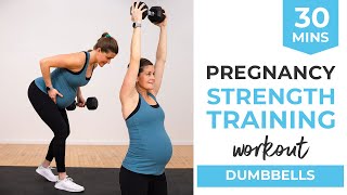 35Minute ADVANCED Pregnancy Workout Strength  Cardio  Safe for ALL Trimesters [upl. by Etak]