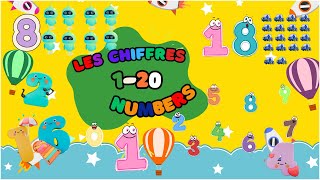 les chiffres en anglais et français numbers 120 in french and english [upl. by Botsford]