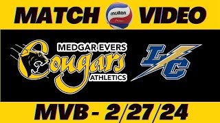 Medgar Evers College Mens Volleyball vs Lehman [upl. by Latsyc844]