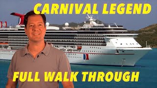 Carnival Legend  Full Walkthrough  Ship Tour [upl. by Standing]