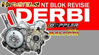 DERBI BLOK REVISEREN MET DOPPLER EN MALOSSI TUNING  SENDA GPR DRD PRO EVO [upl. by Fowler598]