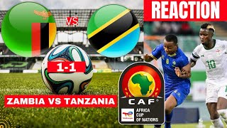 Zambia vs Tanzania 11 Live Stream Africa Cup Nations AFCON Football Match Score Highlights Direct [upl. by Gipps]