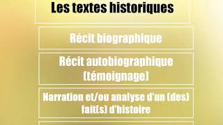 Textes historiques présence de lauteur visées  très bon résumé ملخص الفصل الأول [upl. by Aeriel]