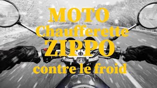 Chaufferette à alcool zippo en moto Azulbrazo [upl. by Venita]