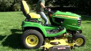 How To Install or Remove A Drive Over Mower Deck  John Deere X700 Signature Series [upl. by Merry]