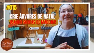 015  Ideias Para O Natal Como Fazer Árvores de Natal com Sobras de Madeira [upl. by Irat]