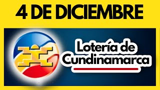 LOTERIA DE CUNDINAMARCA último sorteo del LUNES 4 de diciembre de 2023 💫✅💰 [upl. by Applegate]